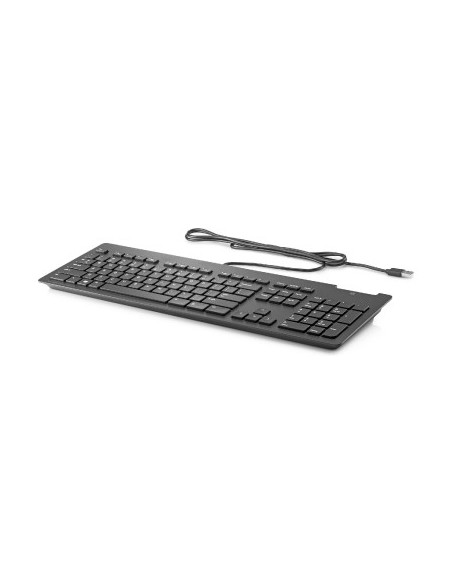 HP Slim USB Wired Keyboard - Smartcard - Black - EST