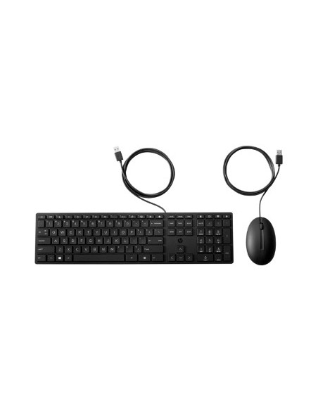 HP 320MK USB Wired Mouse Keyboard Combo - Black - US ENG