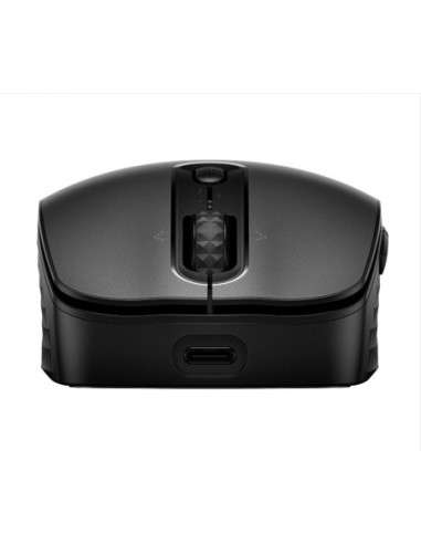 HP 695 Wireless Bluetooth Mouse - Wireless Qi-Charging, Programmable, 4-way Scrolling - Black