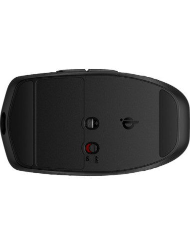 HP 695 Wireless Bluetooth Mouse - Wireless Qi-Charging, Programmable, 4-way Scrolling - Black