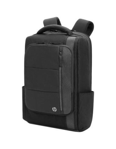 HP Executive 16 Backpack, Water Resistant, Expandable, Cable Pass-through USB-C port - Black, Grey