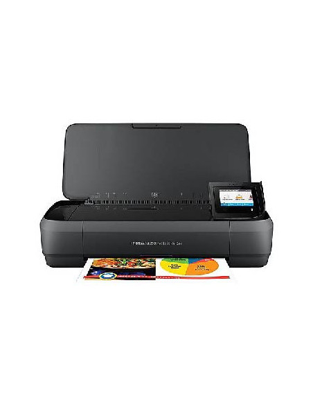 HP OfficeJet 250 Mobile AIO All-in-One Printer - A4 Color Ink, Print/Copy/Scan, Automatic Document Feeder, WiFi, 10ppm, 500 pag