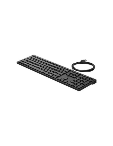 HP 320K USB Wired Keyboard - Black - US ENG