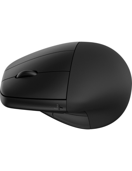 HP 925 Ergonomic Vertical Wireless Bluetooth Mouse - Detachable Wrist Rest, Multi-Surface - Black