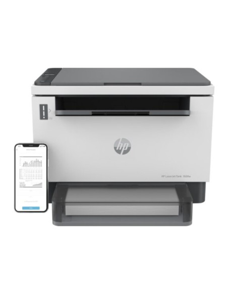 HP LaserJet Tank 1604w AIO All-in-One Printer - A4 Mono Laser, Print/Copy/Scan, Wifi, 23ppm, 250-2500 pages per month (replaces