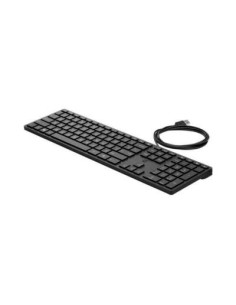 HP 320K USB Wired Keyboard - Black - US/RUS