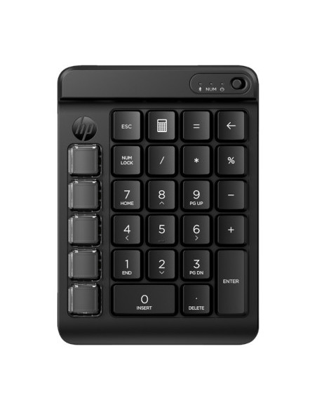 HP 435 Programmable Wireless Bluetooth Keypad w/Swappable Keycaps - Black