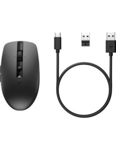 HP 715 Wireless Bluetooth Mouse - Multi-Device, Programmable, 4-way Scrolling, Rechargeable Black
