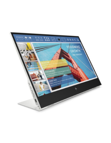 HP E14 G4 FHD Portable Monitor - DAMAGED - 14" 1920x1080 FHD 400-nit 60Hz AG, IPS, 2x USB-C, tilt/swivel, 3 years