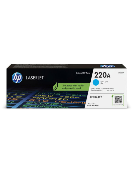 HP 220A Cyan Laser Toner Cartridge, 1800 pages, for HP LaserJet Pro 4302fdn