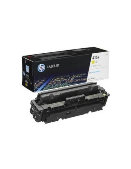 HP 415X High Capacity Yellow Laser Toner Cartridge, 6000 pages, for HP Color LaserJet Pro M454, M479
