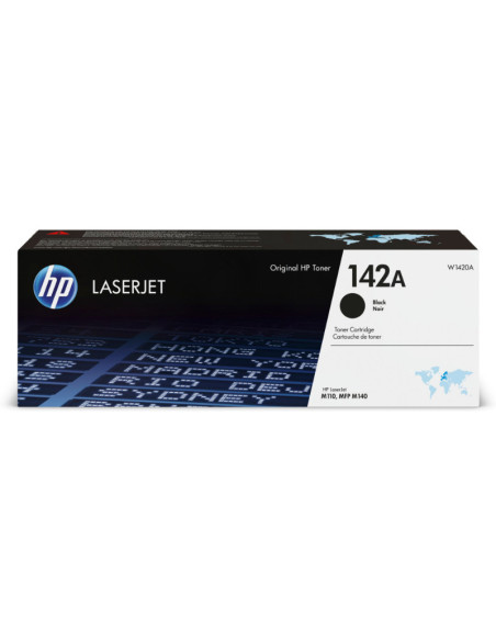 HP 142A Black Toner Cartridge, 950 pages, for HP LaserJet M110w, M110we, M140w, M140we