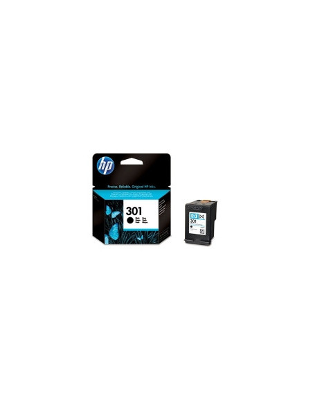 HP 301 Black Ink Cartridge, 190 pages, for HP Deskjet 1000, 1050, 2050, 3000, 3050