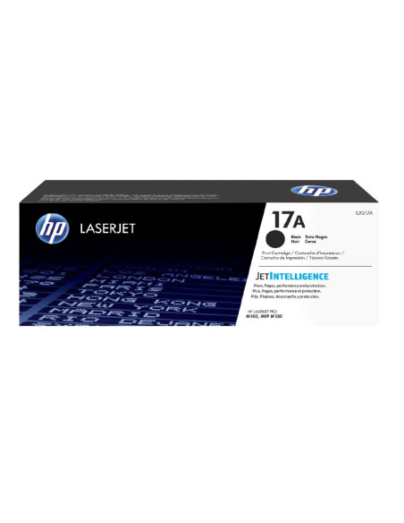 HP 17A Black Laser Toner Cartridge, 1600 pages, for HP LaserJet Pro M102a, M130a