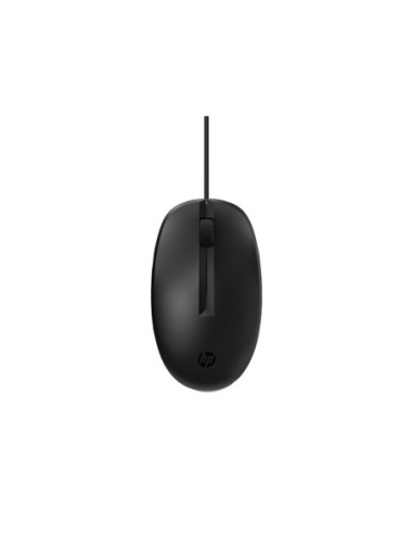 HP 128 USB Wired Laser Mouse, Sanitizable - Black