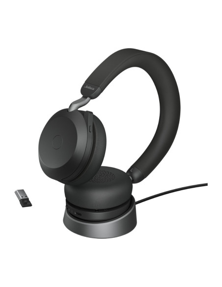 Jabra Headset Evolve2 75 Link380a UC Stereo Stand Black