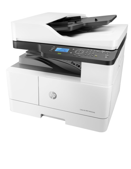 HP LaserJet MFP M443nda AIO All-in-One Printer - A3 Mono Laser, Print/Copy/Scan, Automatic Document Feeder, Auto-Duplex, LAN, 2