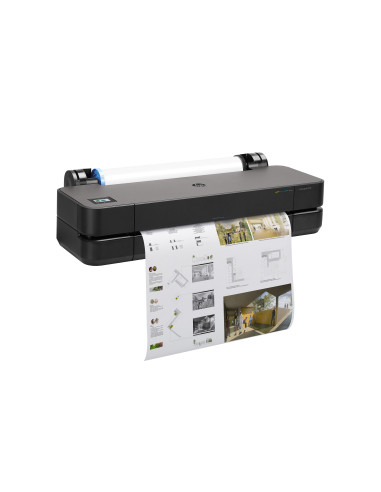 HP DesignJet T230 Printer/Plotter 2025 edition - 24" Roll/A4,A3,A2,A1 Color Ink, Sheet Feeder, Auto Horizontal Cutter, LAN, WiF