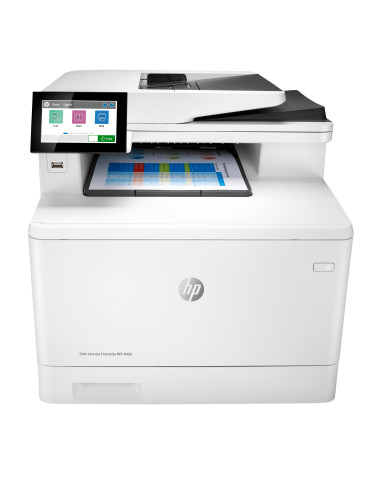 HP Color LaserJet Enterprise MFP M480f AIO All-in-One Printer - A4 Color Laser, Print/Copy/Dual-Side Scan/Fax, Automatic Docume