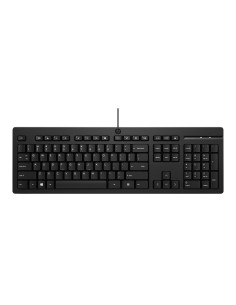 HP 125 G2 USB Wired Keyboard, Sanitizable, Copilot Key - Black - ESTONIAN