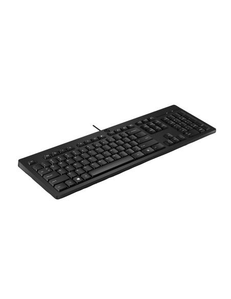 HP 125 G2 USB Wired Keyboard, Sanitizable, Copilot Key - Black - ESTONIAN