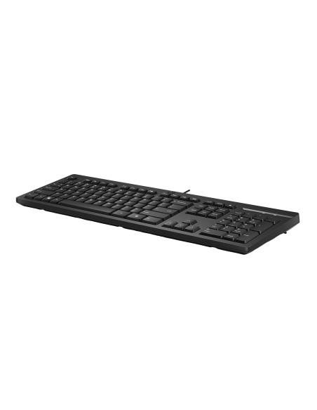 HP 125 G2 USB Wired Keyboard, Sanitizable, Copilot Key - Black - ESTONIAN