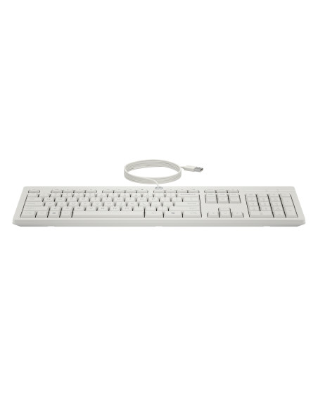 HP 225 G2 USB Wired Mouse Keyboard Combo, Copilot Key - Cashmere White - ESTONIAN