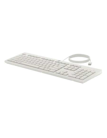 HP 225 G2 USB Wired Mouse Keyboard Combo, Copilot Key - Cashmere White - ESTONIAN