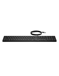 HP 320K USB Wired Keyboard - Black - EST