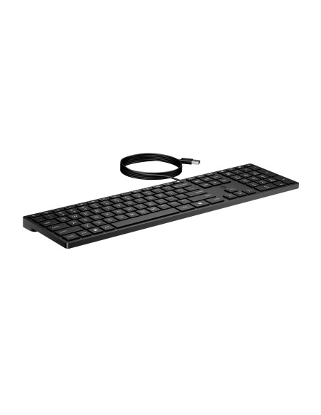 HP 320K USB Wired Keyboard - Black - EST