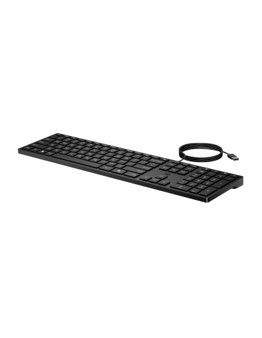 HP 320K USB Wired Keyboard - Black - EST