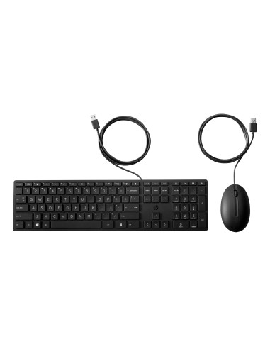 HP 320MK USB Wired Mouse Keyboard Combo - Black - EST