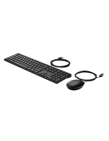 HP 320MK USB Wired Mouse Keyboard Combo - Black - EST