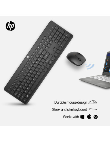 HP 230 Wireless Mouse Keyboard Combo - White - EST
