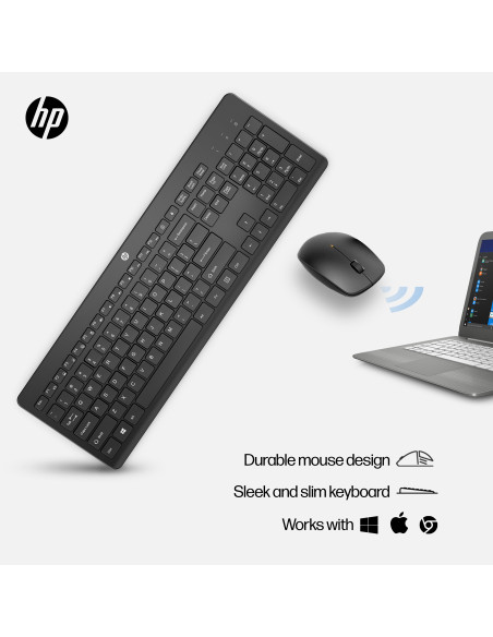 HP 230 Wireless Mouse Keyboard Combo - White - EST