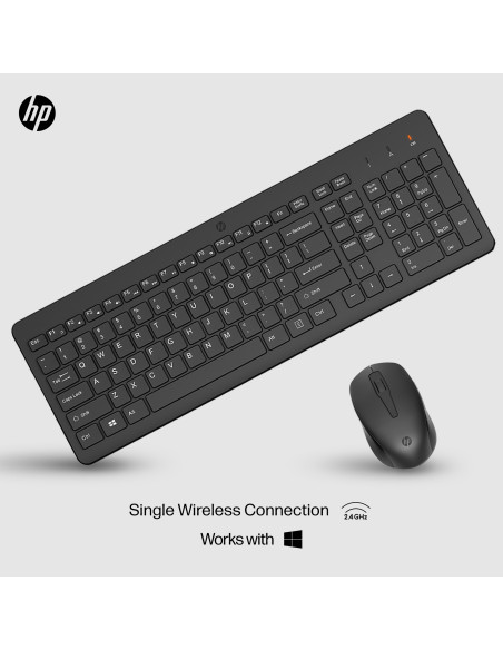 HP 330 Wireless Mouse Keyboard Combo - Black - US ENG