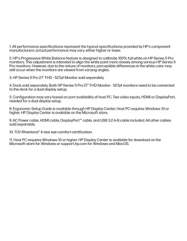 HP 527pf Series 5 Pro FHD Monitor - 27" 1920x1080 FHD 350-nit 120Hz AG, IPS, HDMI/DisplayPort, 4x USB-A, height adjustable/tilt