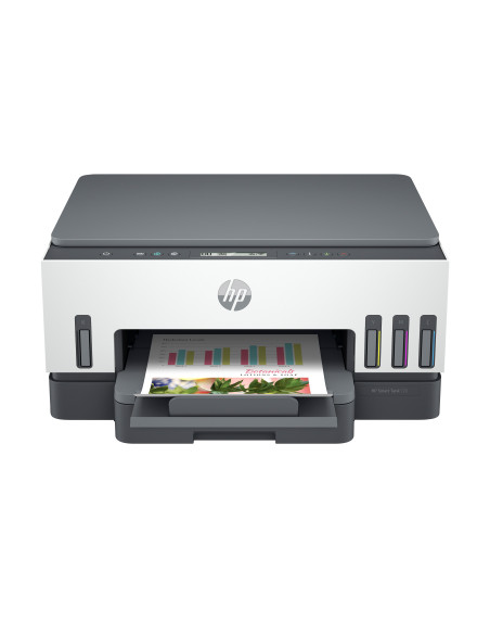 HP Smart Tank 720 AIO All-in-One Printer - A4 Color Ink, Print/Copy/Scan, Auto-Duplex, WiFi, 15ppm, 400-800 pages per month