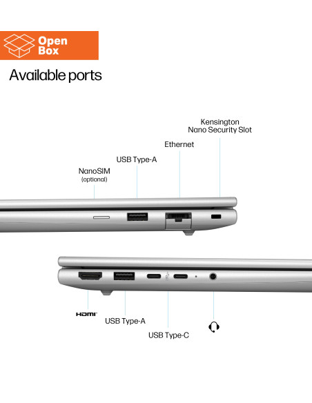 HP EliteBook 6 G1a AI 14 - OPENBOX - Ryzen AI 5 340, 16GB, 512GB SSD, 14 WUXGA 300-nit AG, 5MP IR cam, WWAN-ready, Smartcard, F