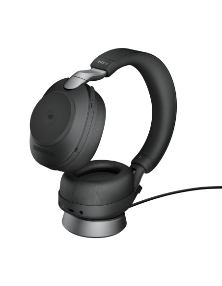 Jabra Evolve2 85 MS + Ladestation + Link 380c Black