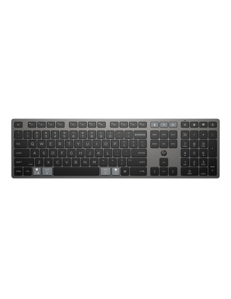 HP 725 Wireless Keyboard - Multi-Device, Dual-Mode, Programmable, Rechargeable - Nightfall Black - ENG