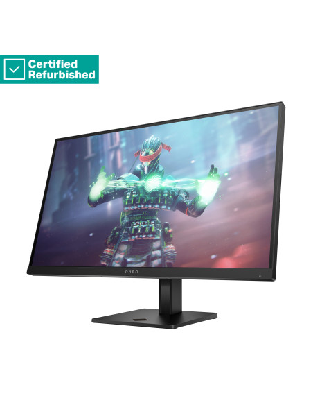 RENEW SILVER OMEN by HP 27k UHD Gaming Monitor - 27" 3840x2160 UHD 400-nit 144 Hz AG, IPS, USB-C/2x HDMI/DisplayPort, 2x USB-A,