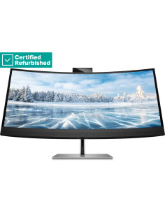 RENEW SILVER HP Z34c G3 Curved Charging Monitor - 34" 3440x1440 WQHD 350-nit 60Hz AG, Curved, IPS, USB-C(100W)/HDMI/DisplayPort