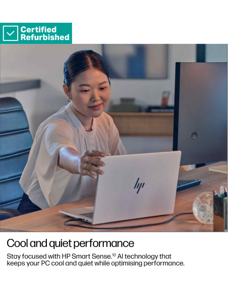 RENEW SILVER HP EliteBook 8 G1i 13 - Ultra 5-235U, 32GB, 512GB SSD, 13.3 WUXGA 300-nit AG, 5MP IR cam, Smartcard, FPR, US keybo