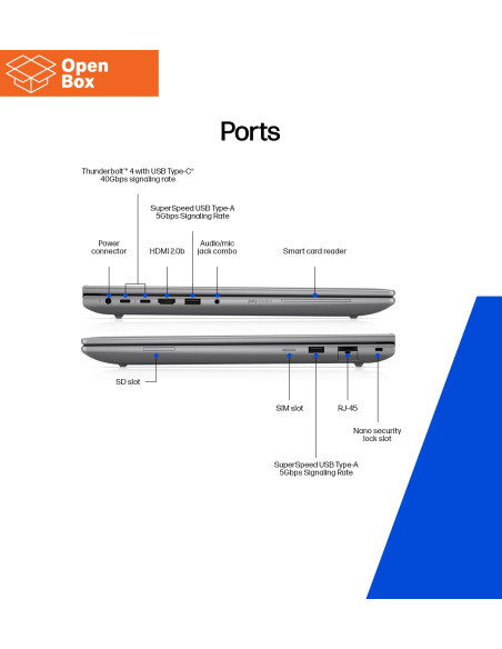 HP ZBook X G1i Mobile Workstation 16 - OPENBOX - Ultra 9-285H, 64GB, 1TB SSD, RTX PRO 2000 Blackwell 8GB, 16 WQXGA 400-nit AG, 