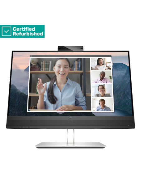 RENEW SILVER HP E24mv G4 FHD Conferencing Monitor - 23.8" 1920x1080 FHD 250-nit 60Hz AG, IPS, HDMI/VGA/DisplayPort, 4x USB-A, s