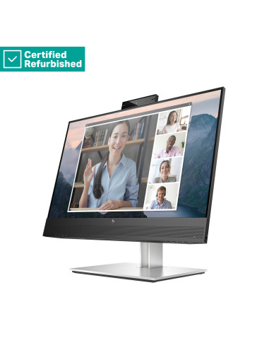 RENEW SILVER HP E24mv G4 FHD Conferencing Monitor - 23.8" 1920x1080 FHD 250-nit 60Hz AG, IPS, HDMI/VGA/DisplayPort, 4x USB-A, s