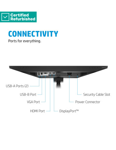 RENEW SILVER HP E24mv G4 FHD Conferencing Monitor - 23.8" 1920x1080 FHD 250-nit 60Hz AG, IPS, HDMI/VGA/DisplayPort, 4x USB-A, s