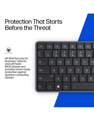 HP EliteBoard G1a AI - Ryzen 5 340, 16GB, 512GB SSD, WiFi & BT, FPR, US Backlit Spill Resistant keyboard, 675M mouse, 32Wh, Win