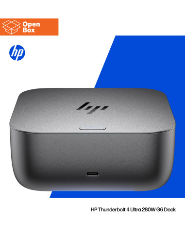 HP Thunderbolt 4 Ultra Dock - OPENBOX - G6 280W w/Combo Cable - 5x USB-A, 2x USB-C, 1x USB-C Thunderbolt 4, 2x DisplayPort, 1x 